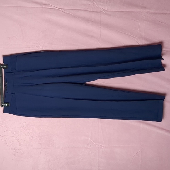 Ashley Stewart Blue The Power Pointe Trousers with Pockets in Tall Size - Picture 1 of 9